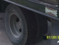 Flename HD-1989-Seven-Ton-Truck-for-Sale_LR-Tire-Closeup.JPG. A close-up photograph of the right-rear dual tires, new in the fall of 2016, less than 7,000 miles.